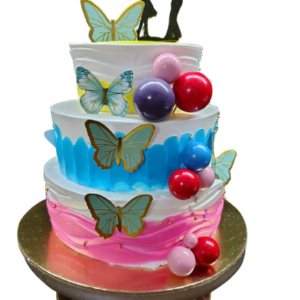 Butterfly Multi-Tier Cake | 7 pound