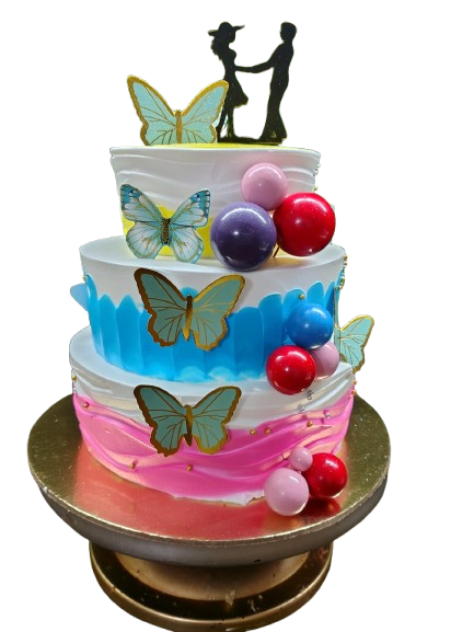 Butterfly Multi-Tier Cake | 7 pound