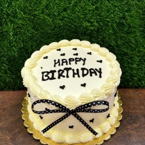 Butterscotch Ribbon Design Cake | 2 Pound